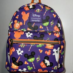 Disney Halloween AOP Backpack And Wallet 