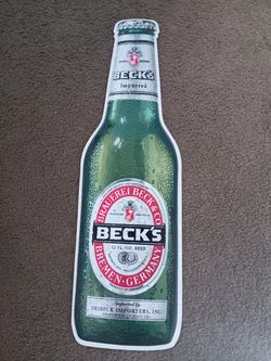Becks Bar Sign ( metal)