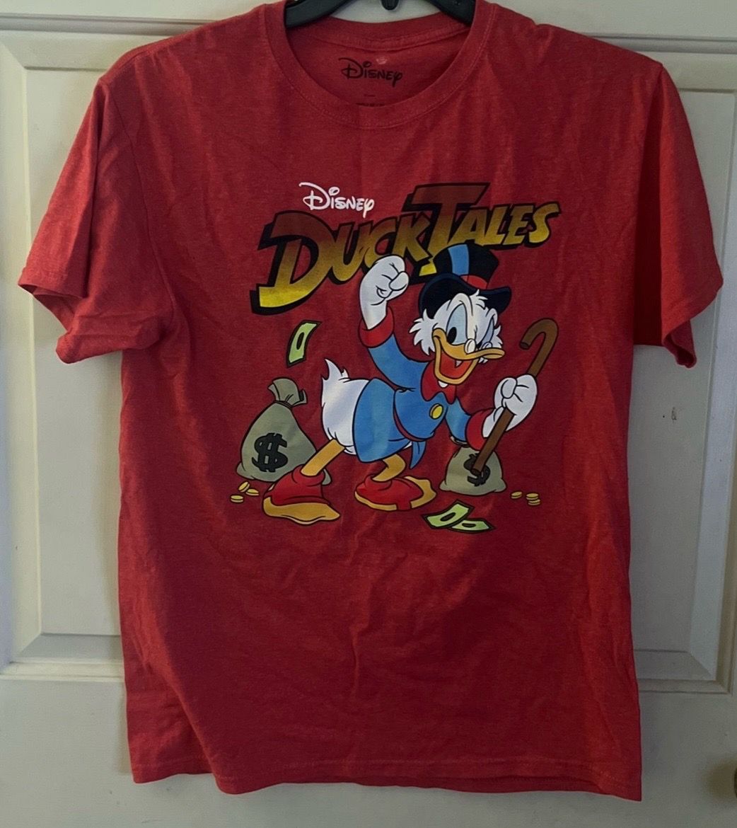 Disney Duck Tales Heathered Red Men’s T-shirt Size M