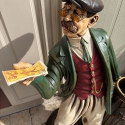 Vintage Collectable "Rainy Day Golfer"  Statue by Peter Mook