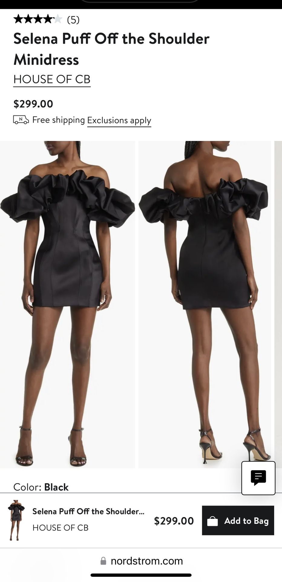 Gorgeous Black Cocktail Dress Sold At Nordstrom