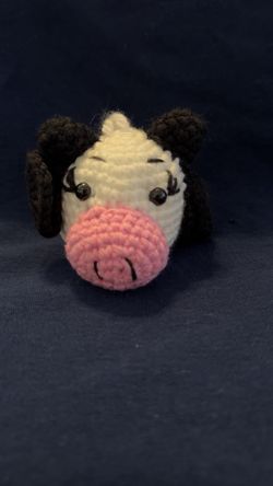 Crochet Cow Head 