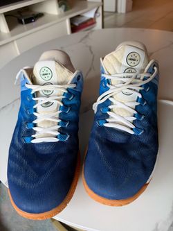 AND1 Harmonic RX Basketball Shoes Men's Size 11 Blue Orange Gum Sole Signed