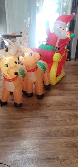 Santa on His Sleigh