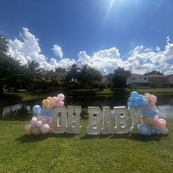 Rent Letter Marquee Word OH BABY 