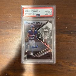 Wandale Robinson 2022 Panini Black Autograph PSA 8