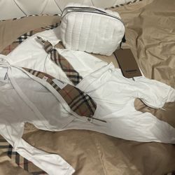 Burberry onesies set  -brand new 