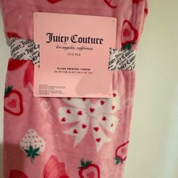 Juicy Couture blanket, strawberry