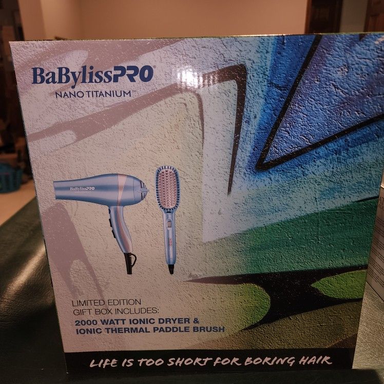 Babyliss PRO Dryer/brushes Straightener Set