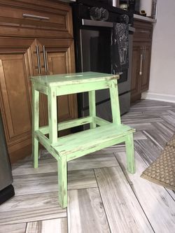 Rustic Wooden Step Stool