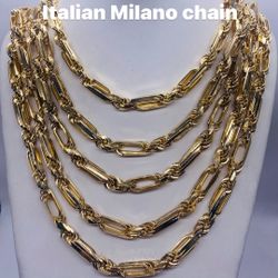 14K 10mm 26in & 28in italian milano chain. brand new in stock