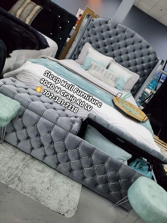 🙋‍♂️Cal King Queen Bed frame👉 Furniture 💲SALE