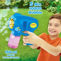  Bubble Gun, 2pcs Bubble Guns for Kids, Pink and Blue Bubble Machine Gun, Bubble Blaster for Summer Outdoor Activity, Party Favors, Birthdays

