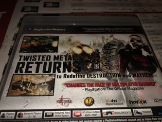 PS3 TWISTED METAL Limited Edition Game - video gaming - by owner