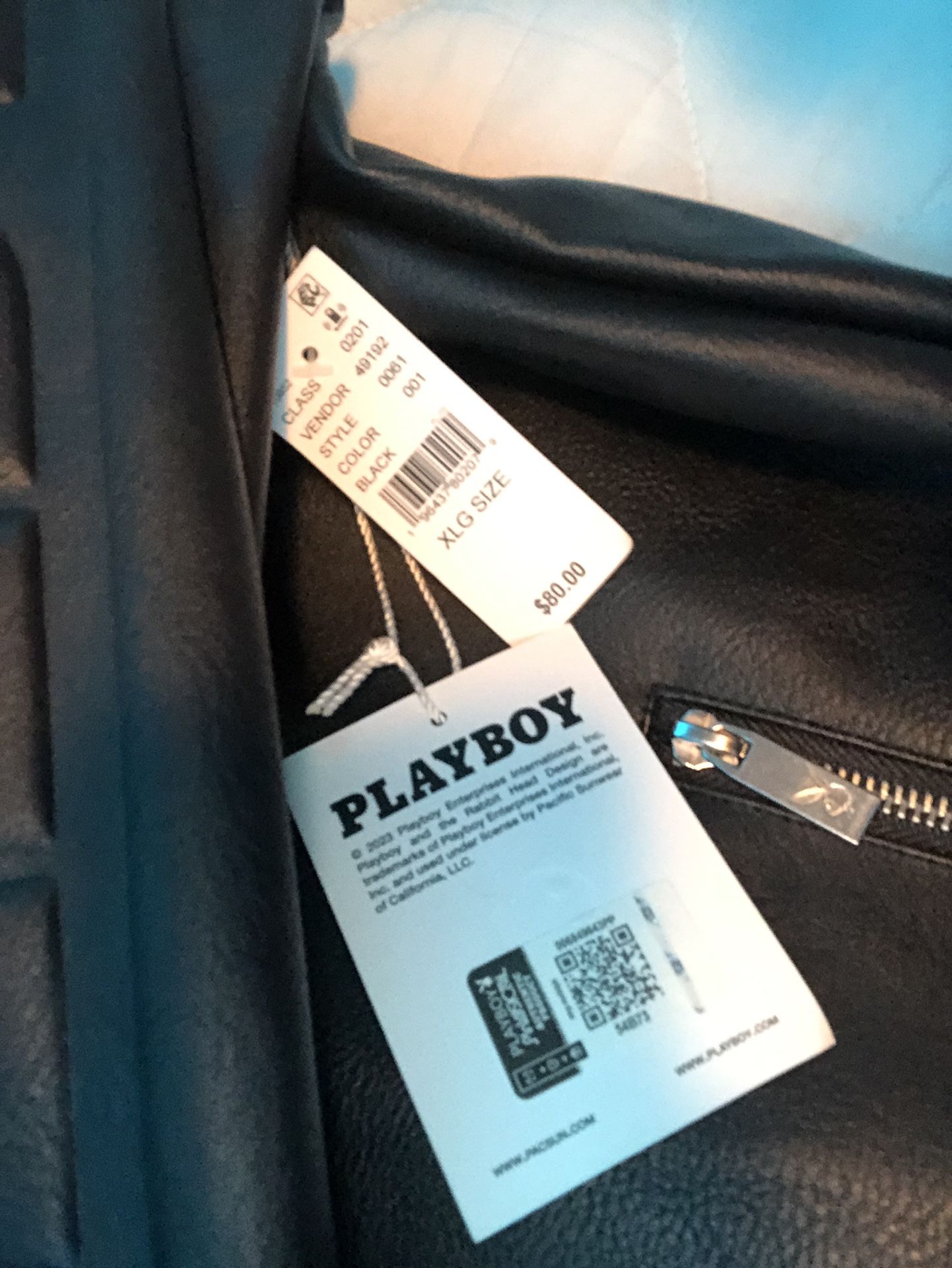 XL Playboy Leather Jacket