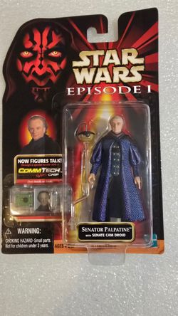 Vintage Hasbro Star Wars Senator Palpatine w/Senator Cam Droid Action Figure