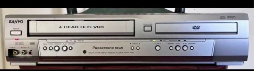 SANYO DVD Player Video Cassette Recorder Model # DVW-7200 Tested & Works