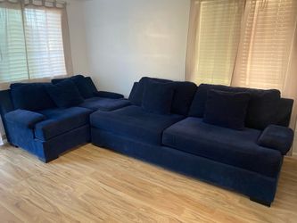 Blue sofa