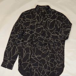 H&M Black Floral Men's Shirt Size S