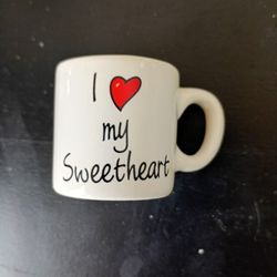 Valentine's  I Love My Sweetheart Shot Glass 