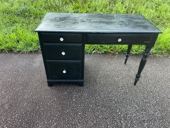 Solid wood desk