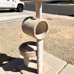 61” Carpet Cat Tree Stand