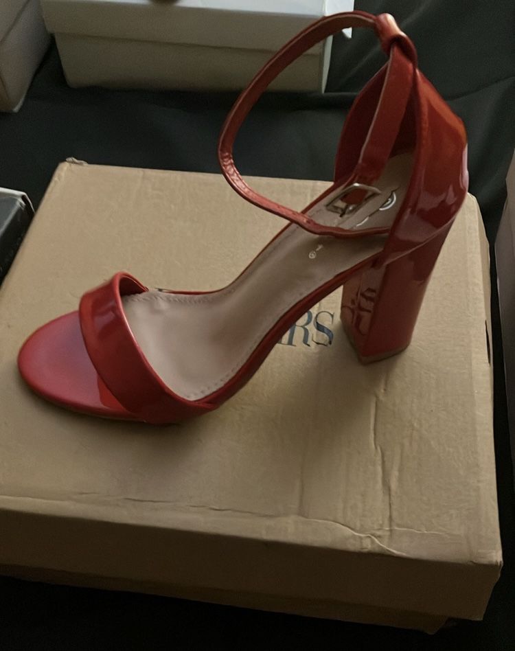 Ladies Red Patent Sandals