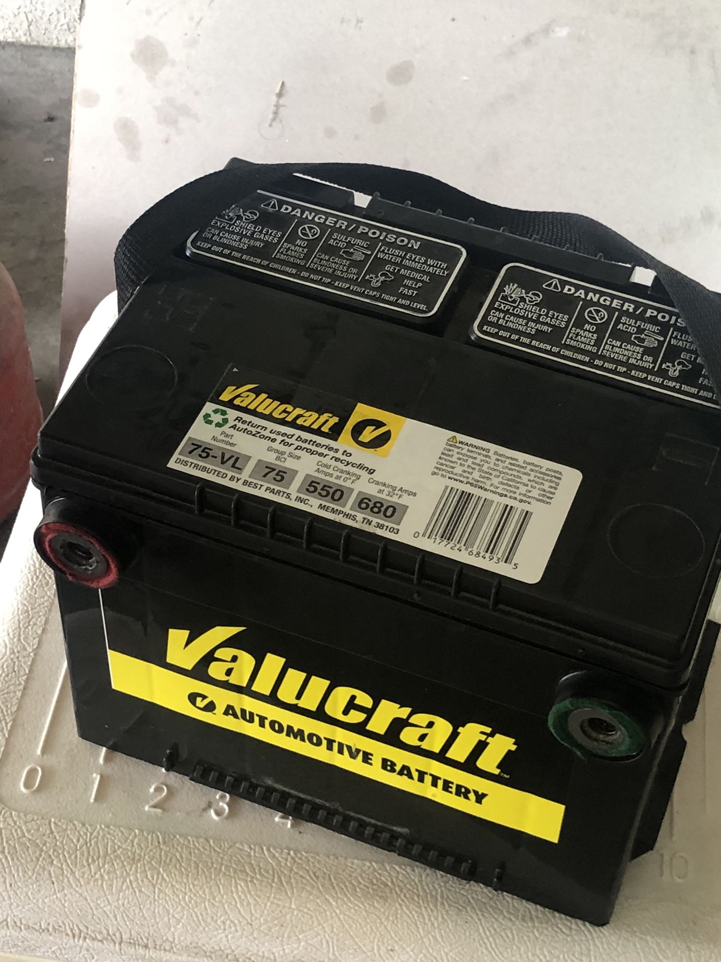 Valucraft 75-VL BATTERY Yr. 1/23, $60