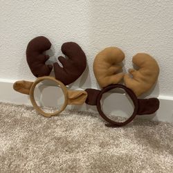 2 Christmas Reindeer Headbands