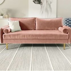 Pink Velvet Sofa