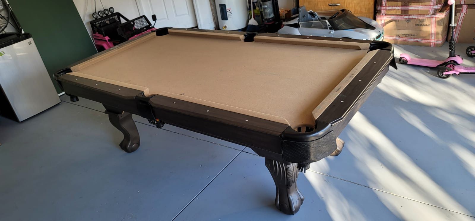 Pool Table + Ping Pong Table Top ( Combo) Darts Board Included for Sale
