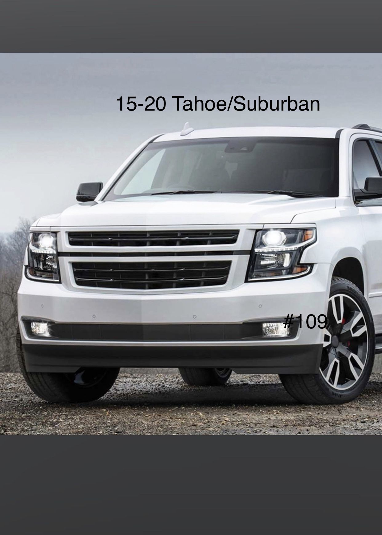 2015 TO 2020 Chevrolet Tahoe / Suburban / Suburban 3500HDProjector Headlights With LED- Black
