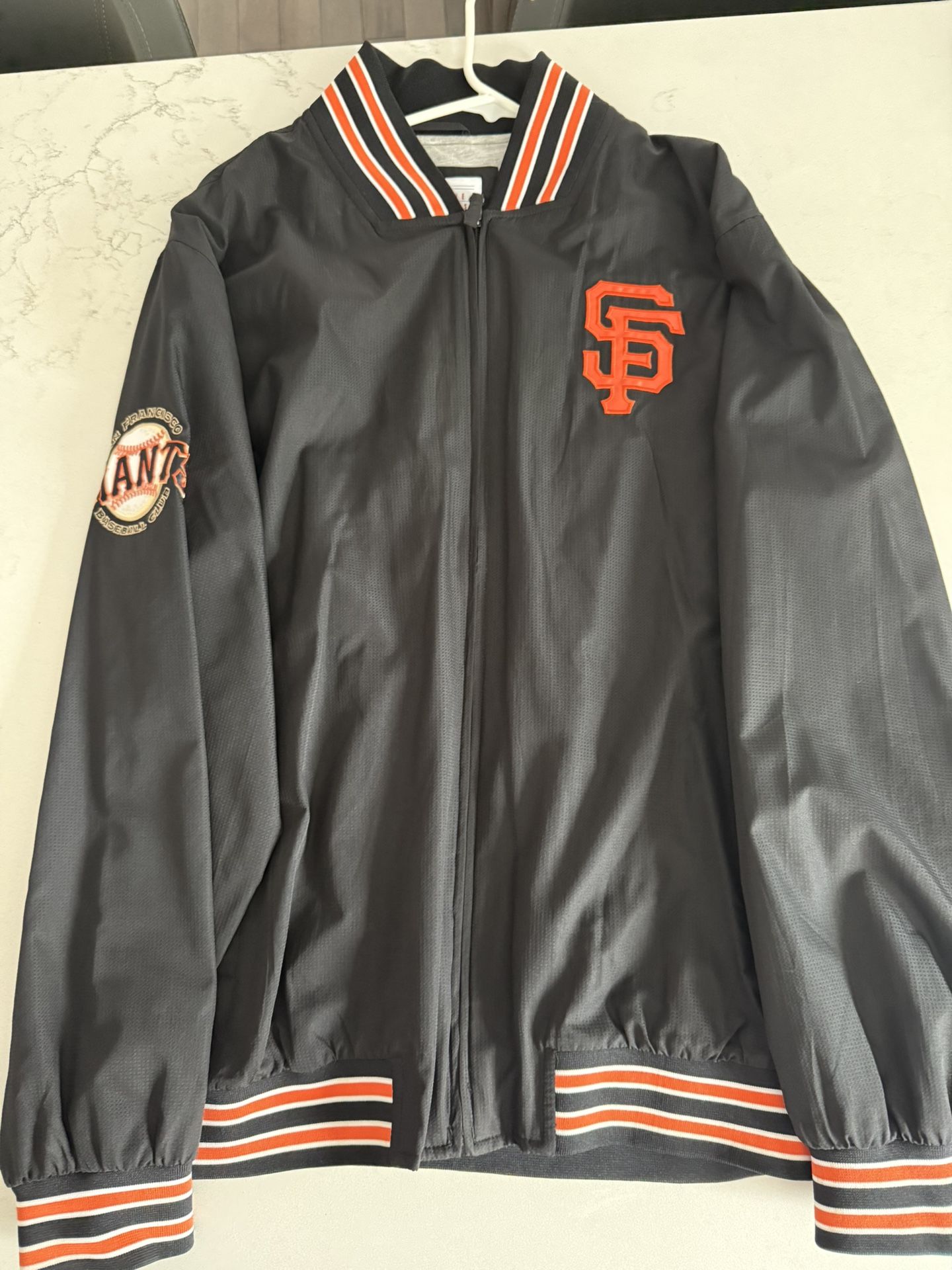 Majestic Giants Jacket Black And Orange L