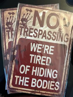 Halloween Decor Signs