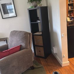 Black IKEA Shelf Kallax 4 Cube *pending Pick Up