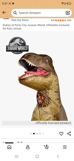Jurassic World Inflatable T-Rex Costume for Kids