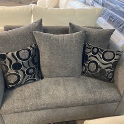 Gray Loveseat