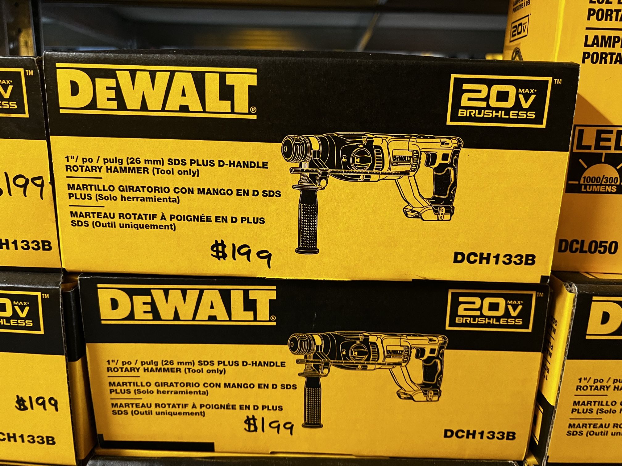 Dewalt 20v Max 1” SDS Plus D-Handle Rotary Hammer Tool Only