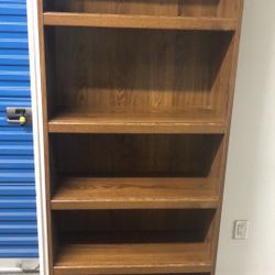 3”wx12”dx72”h Wooden Bookshelf, good condition