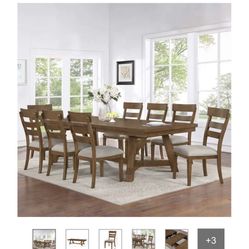 Dining Table And 8 Chairs 