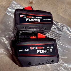 (2) Milwaukee M18 FORGE 12.0 Batteries