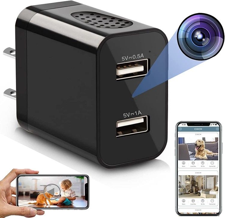 Small Security Wifi Camera In A Usb Charger