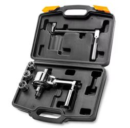 XtremepowerUS Lug Nut Torque Wrench Multiplier Labor Saving Tool Set with 3 Sockets 360NM (6-piece)