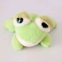 SURPRIZAMALS Mini 3" FRANK FROG Plush Stuffed Animal Toy. Frank Frog from the Surprizamals series is a small, green frog with large, round eyes that h