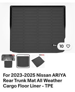 Rear Trunk Mat All weather Cargo Floor Liner NEW Nissan Ariya 2023-25