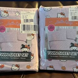 Hello Kitty Halloween Bed Sheets
