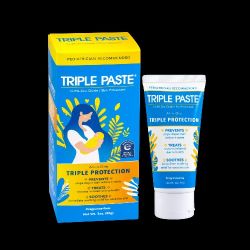 Triple Paste Diaper Rash Cream for Baby - 3 oz Tube - Zinc Oxide 3 Ounce