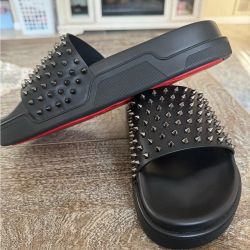 Spiked Louboutin Slides