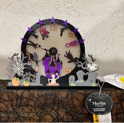 Martha Stewart LED Lighted w/ Music Halloween Clock