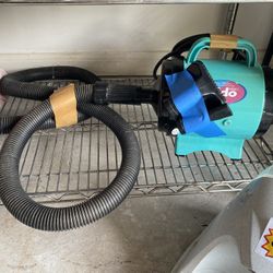 Pet Dryer Premier Grooming Collection with 6-Foot Hose and 2 Grooming Nozzles (Blue)